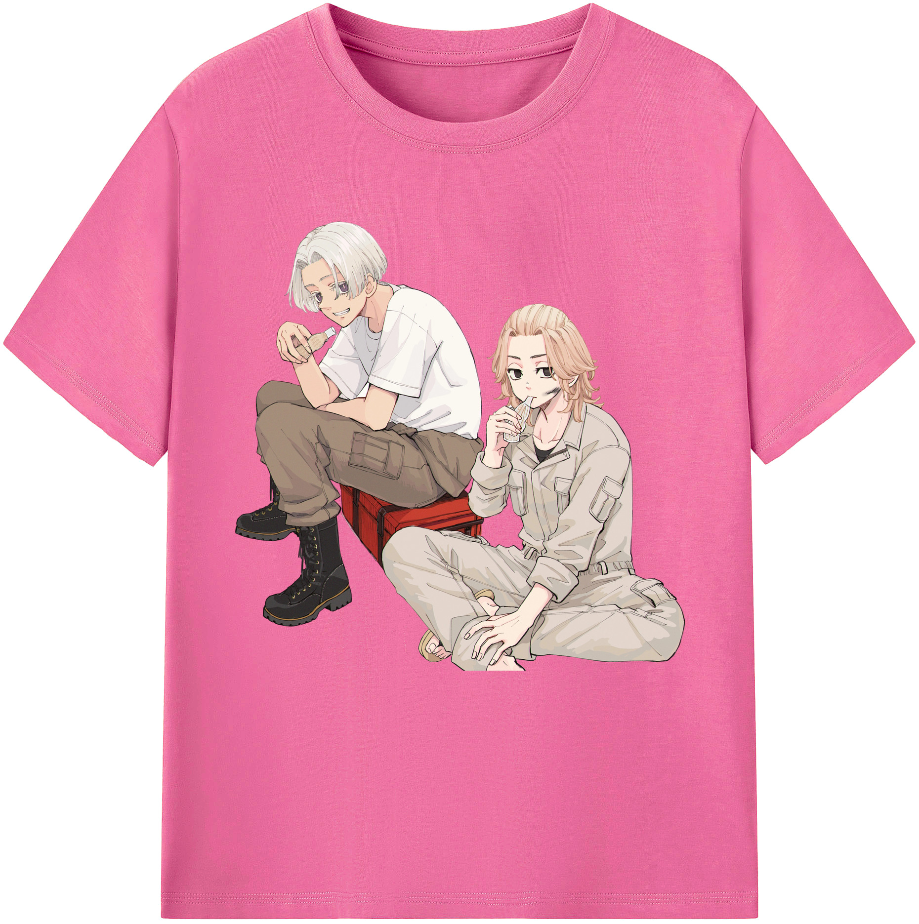（画像用） 東京リベンジャーズ Tokyo Revengers レディースカジュアルプリントTシャツ（綿100％）